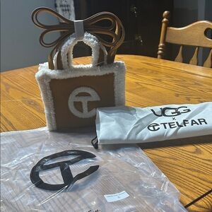 Telfar x UGG Small Shopping Bag Chestnut, 100% Authentic